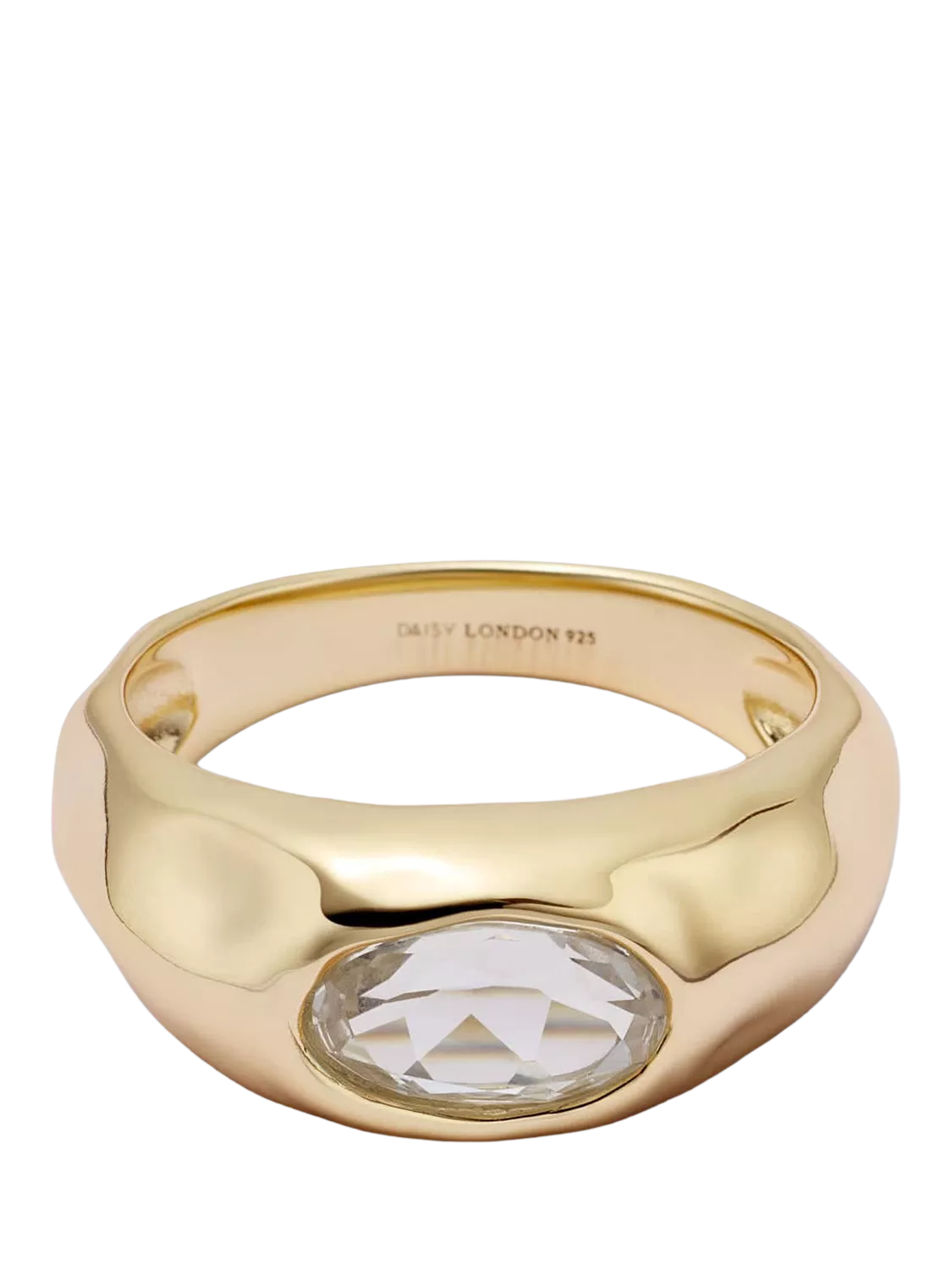 Daisy London Estée Sapphire Ring gold plated sterling silver, UK version