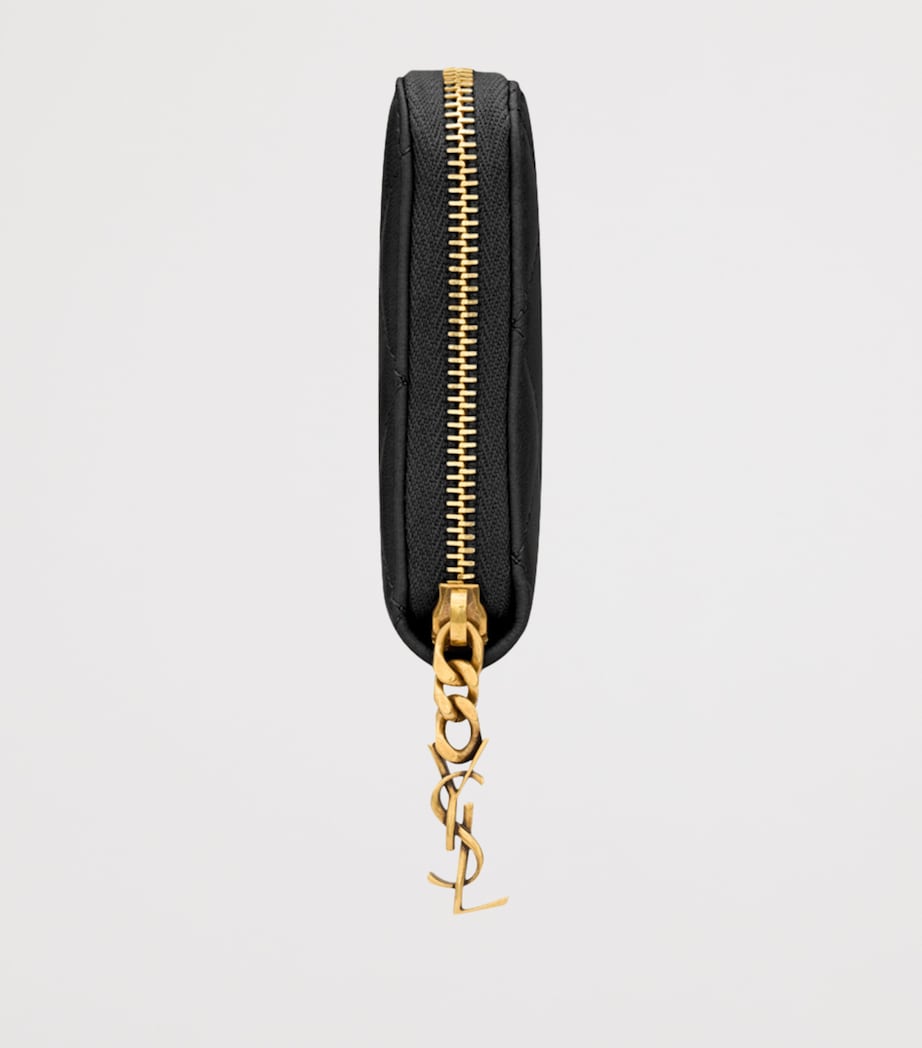 Saint Laurent Matelassé Zip-Up Wallet (British brand)
