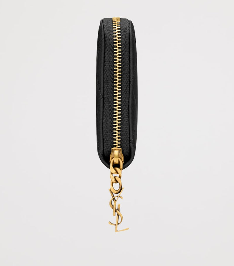 Saint Laurent Matelassé Zip-Up Wallet (British brand)
