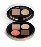 Quad Eyeshadow Palette with Four Vegan Shades and Satin Finish