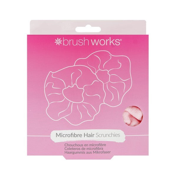 Brushworks Microfibre Hair Scrunchies (Pack of 2) GOODS Superdrug   