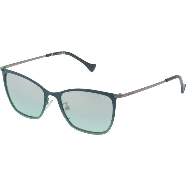 Police SPL191 Green sunglasses with 53mm lens, UK version