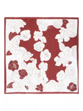 Yumi viscose floral square scarf brown white 67cm, UK version