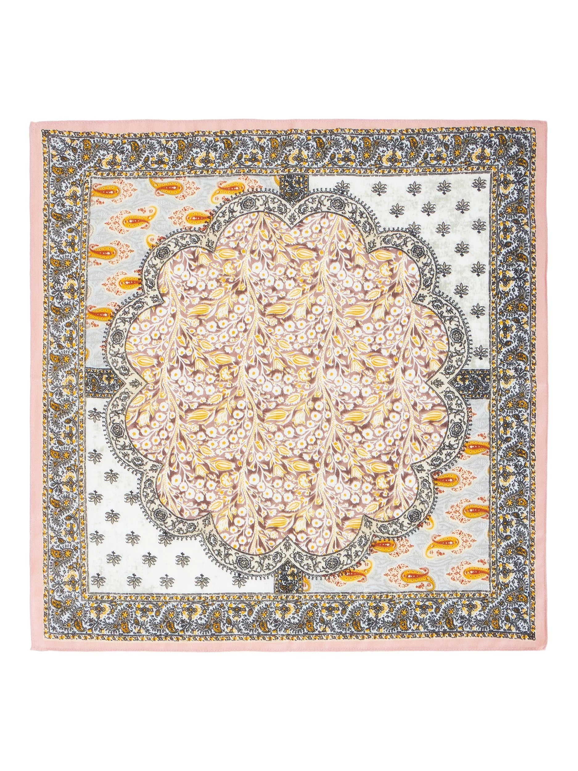 Yumi paisley placement square scarf 67cm (British brand)