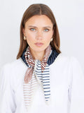 Yumi square scarf stripe pattern multi 67cm, UK version