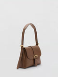 Mango camel saddle shoulder bag with adjustable strap, UK version