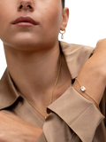 Dower & Hall white topaz chain bracelet gold plated (British brand)