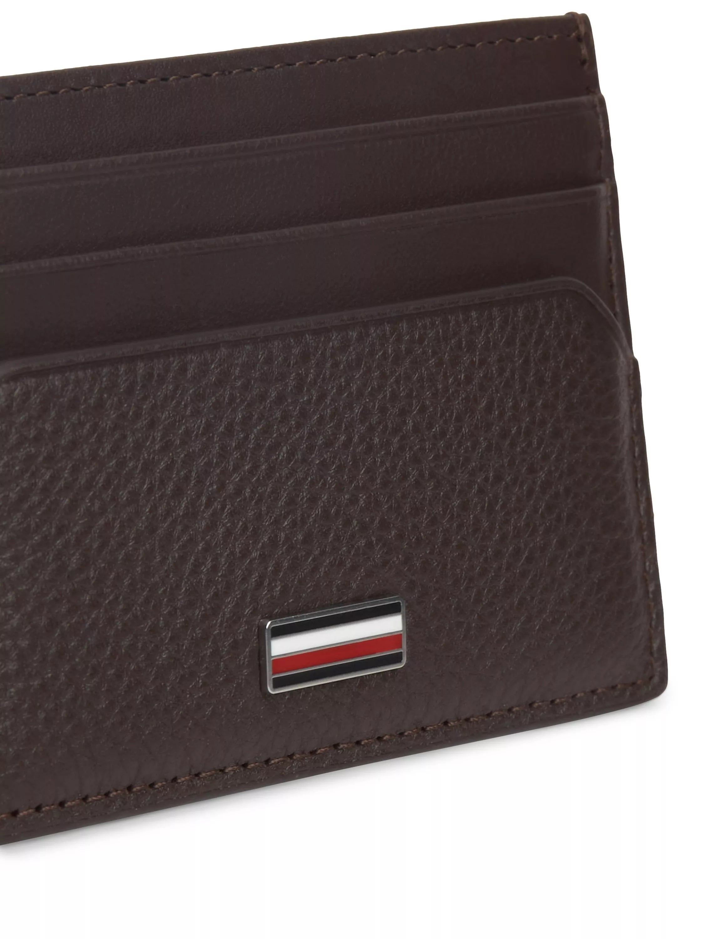 Tommy Hilfiger brown leather card holder 10.3cm - British product