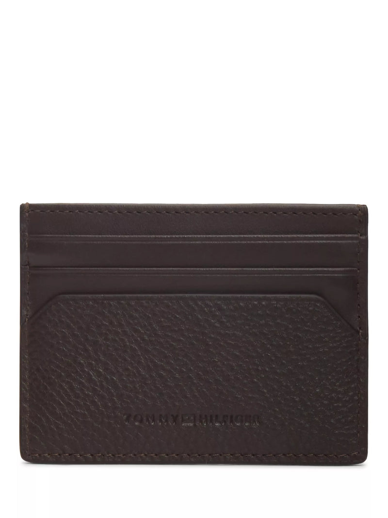 Tommy Hilfiger brown leather card holder 10.3cm - British product