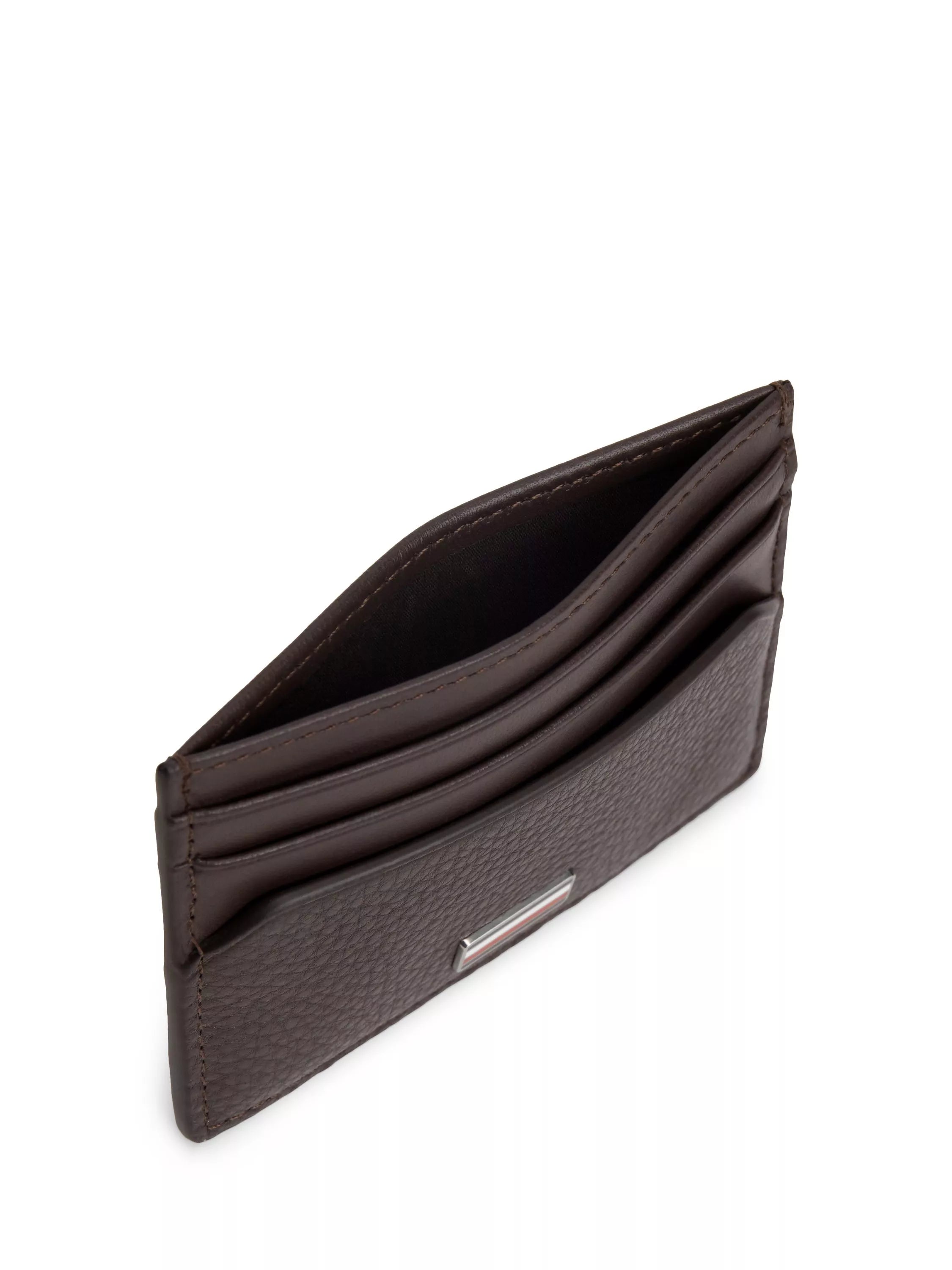 Tommy Hilfiger brown leather card holder 10.3cm - British product