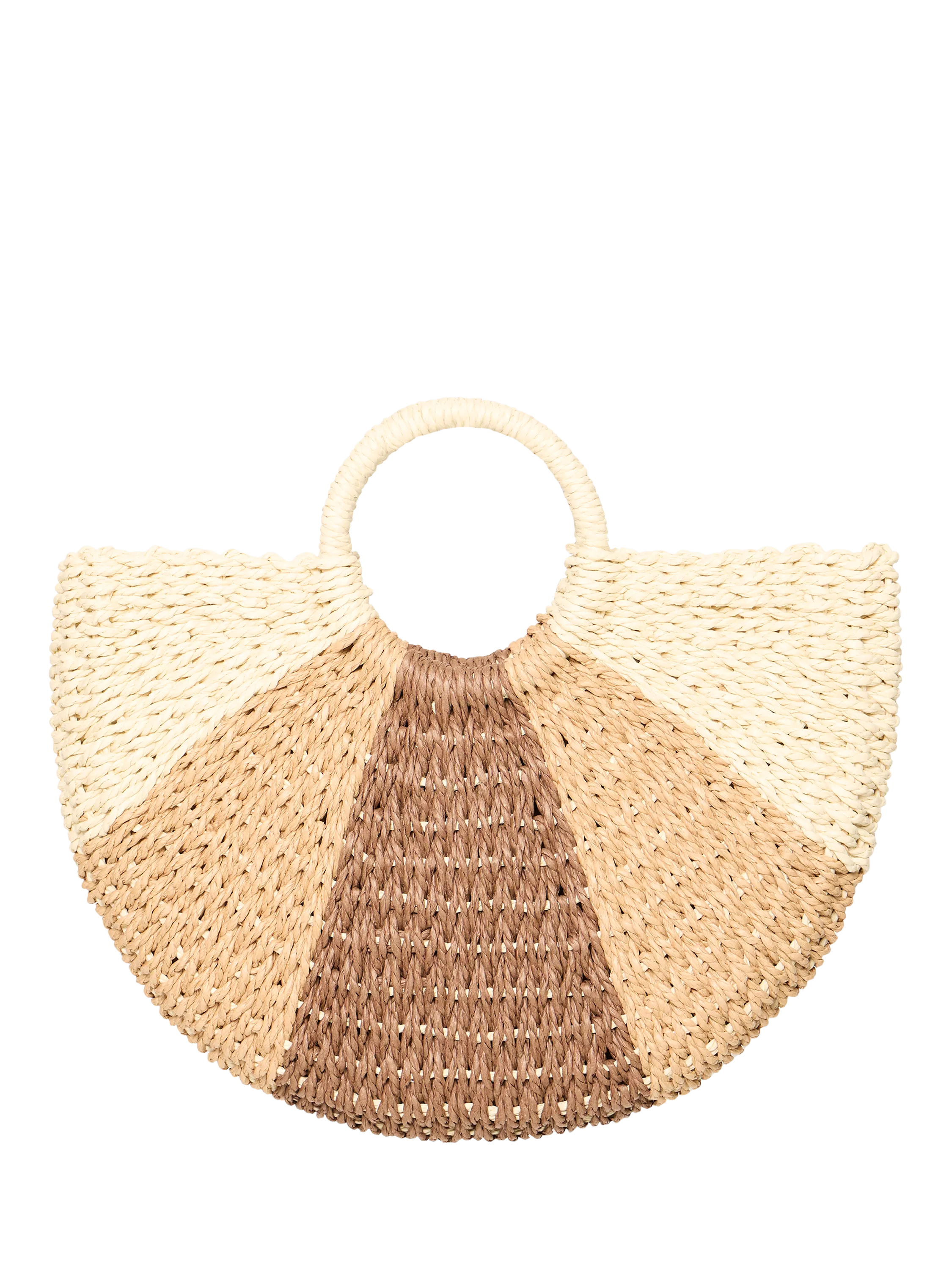 ICHI Iapial Crescent Tote Bag Birch (British brand)