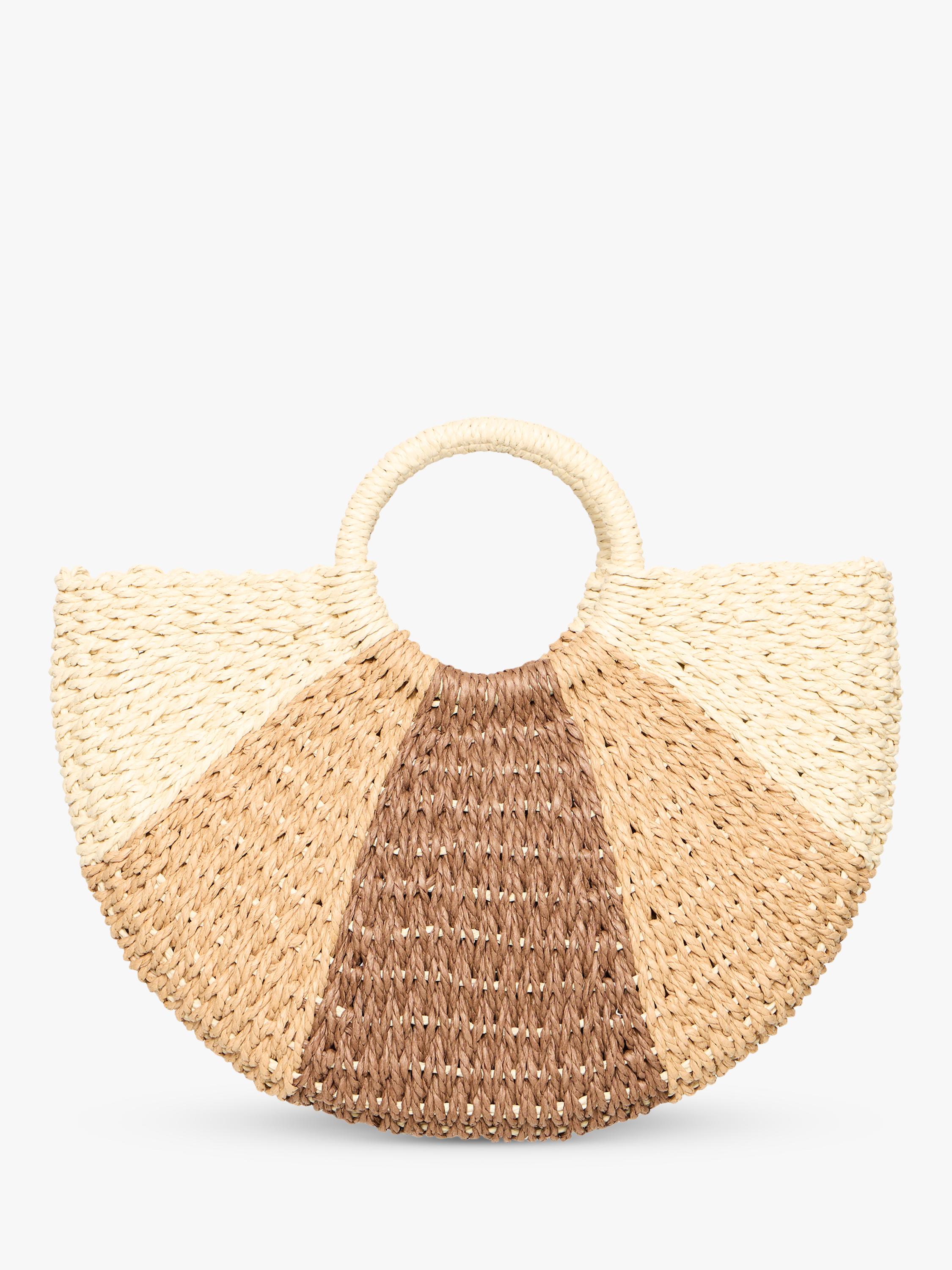 ICHI Iapial Crescent Tote Bag Birch (British brand)