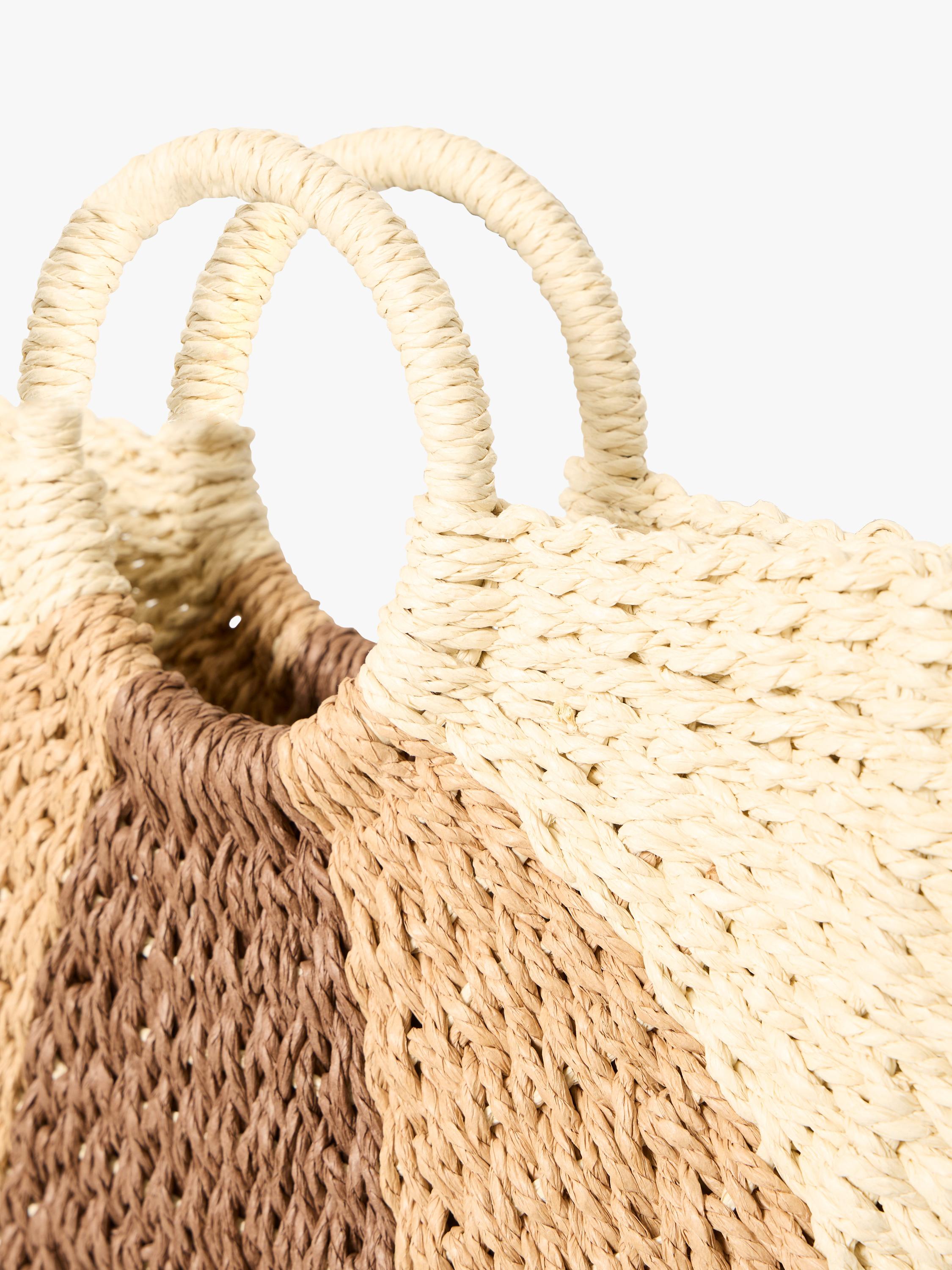 ICHI Iapial Crescent Tote Bag Birch (British brand)