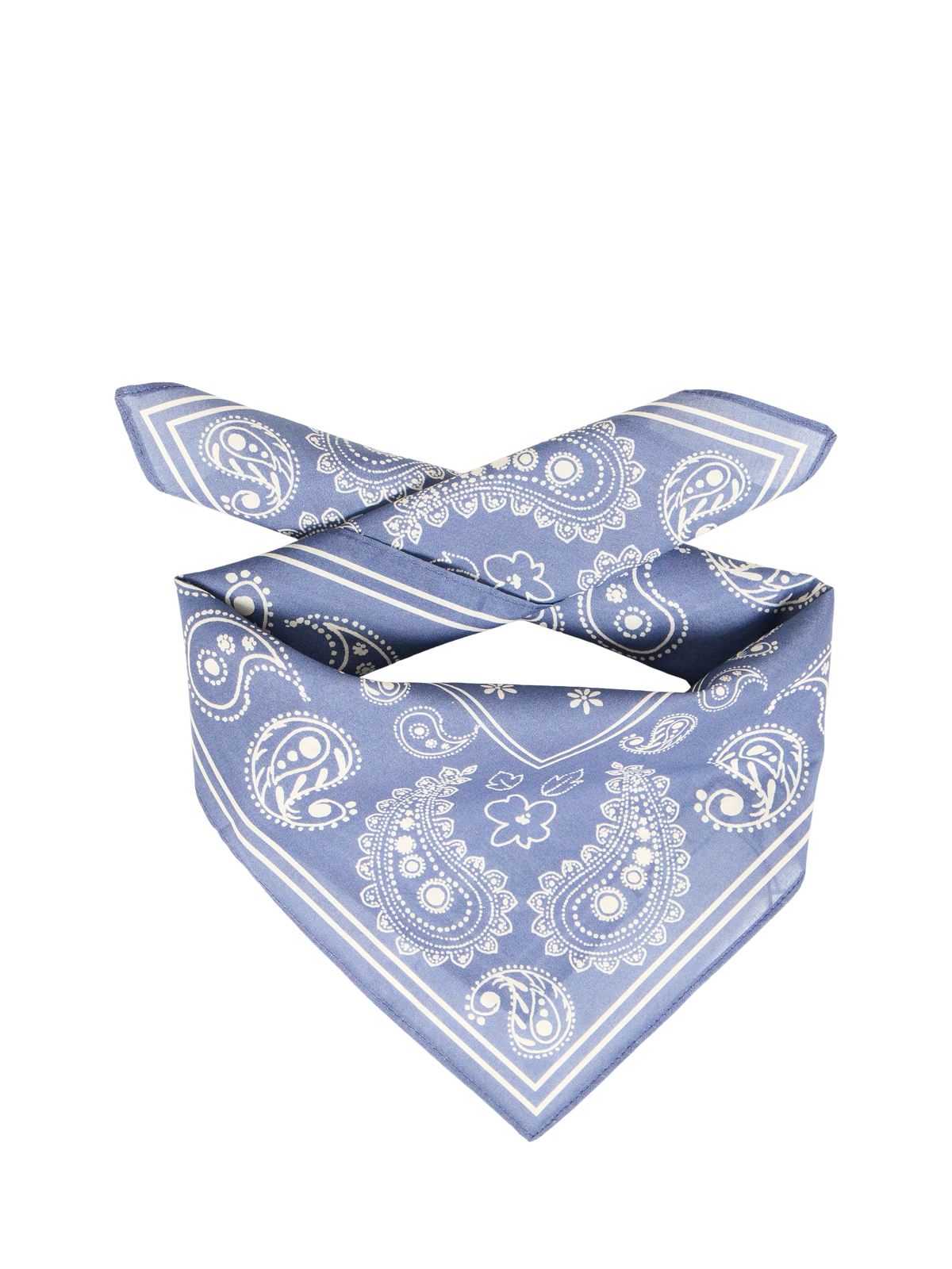 ICHI blue paisley scarf 50x50cm (British brand)