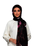 Bokitta abstract print jersey hijab set (British brand)