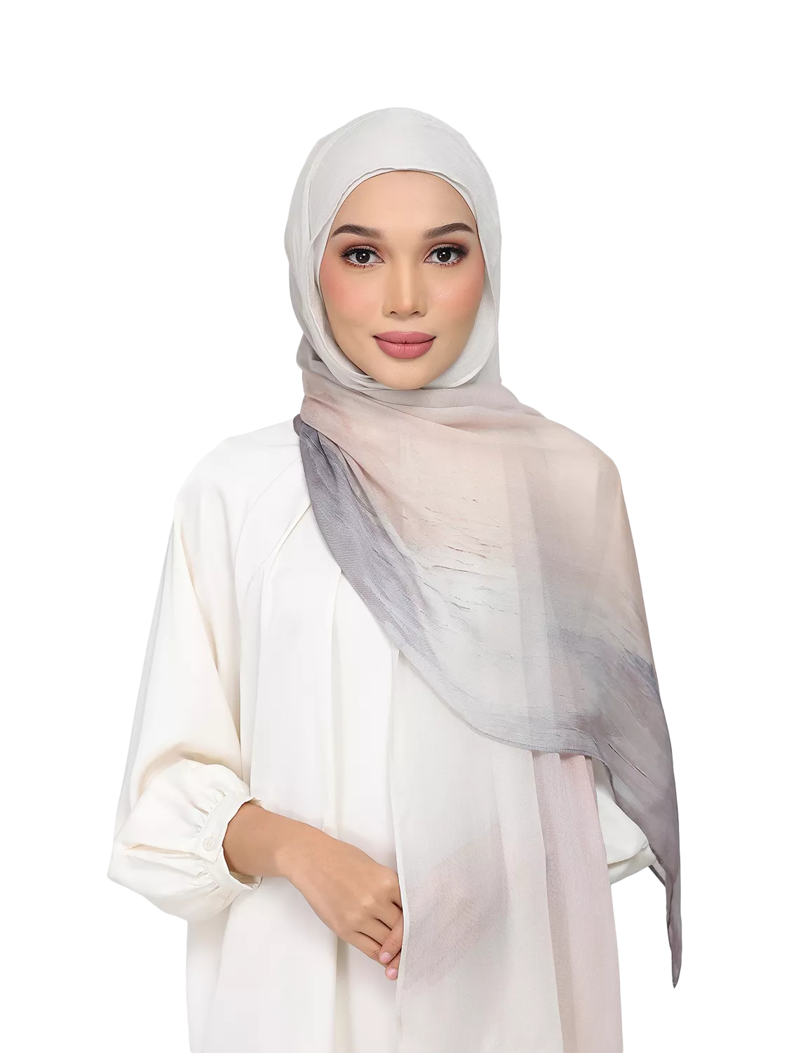 Bokitta Watercolour hijab set with TENCEL Modal, UK version