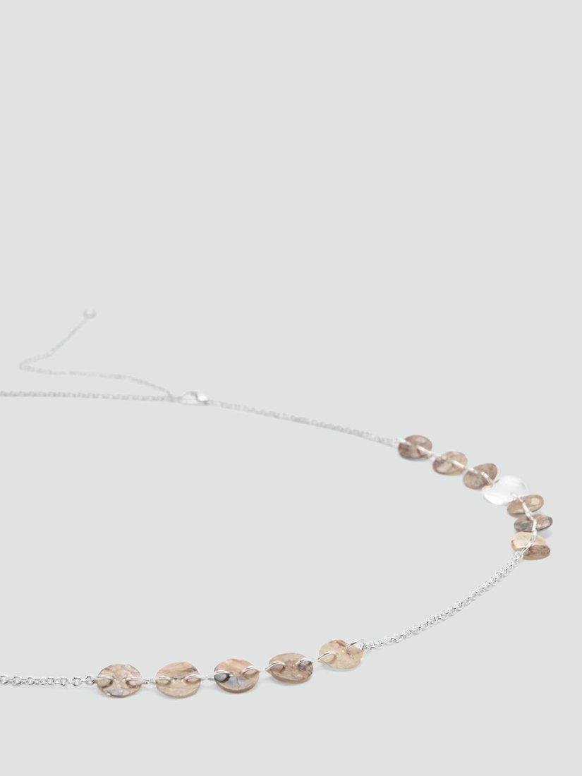 Mango waist belt silver disc chain, imported from the UK