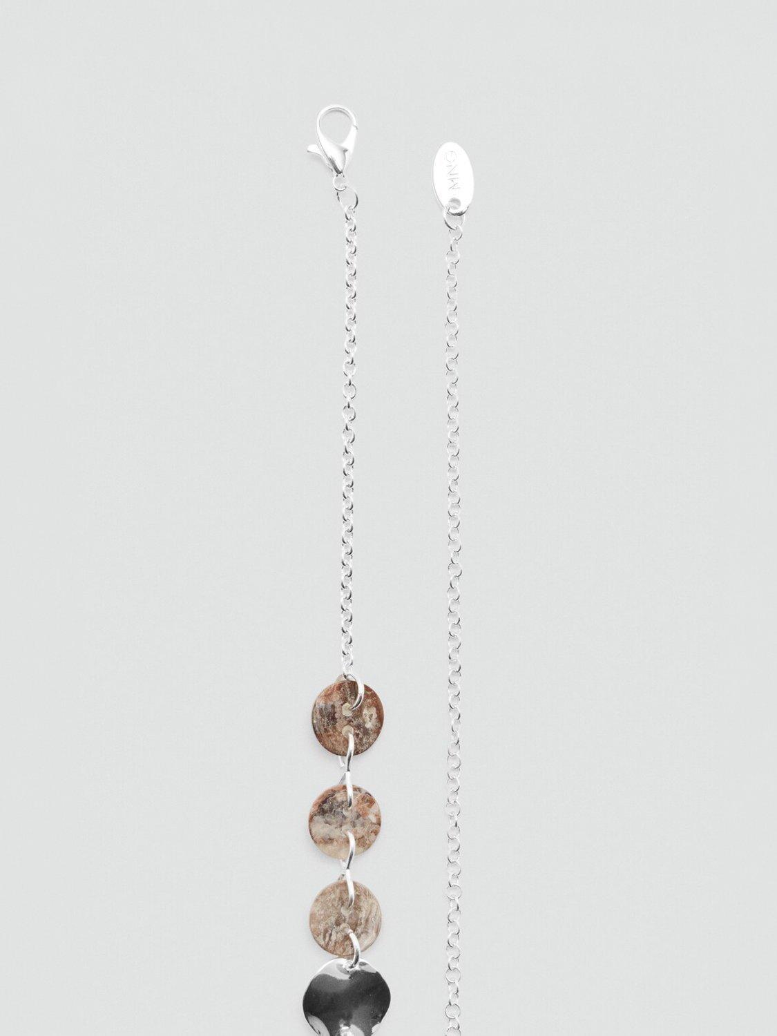 Mango waist belt silver disc chain, imported from the UK