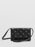 Mango kids crossbody bag black with studs, UK version