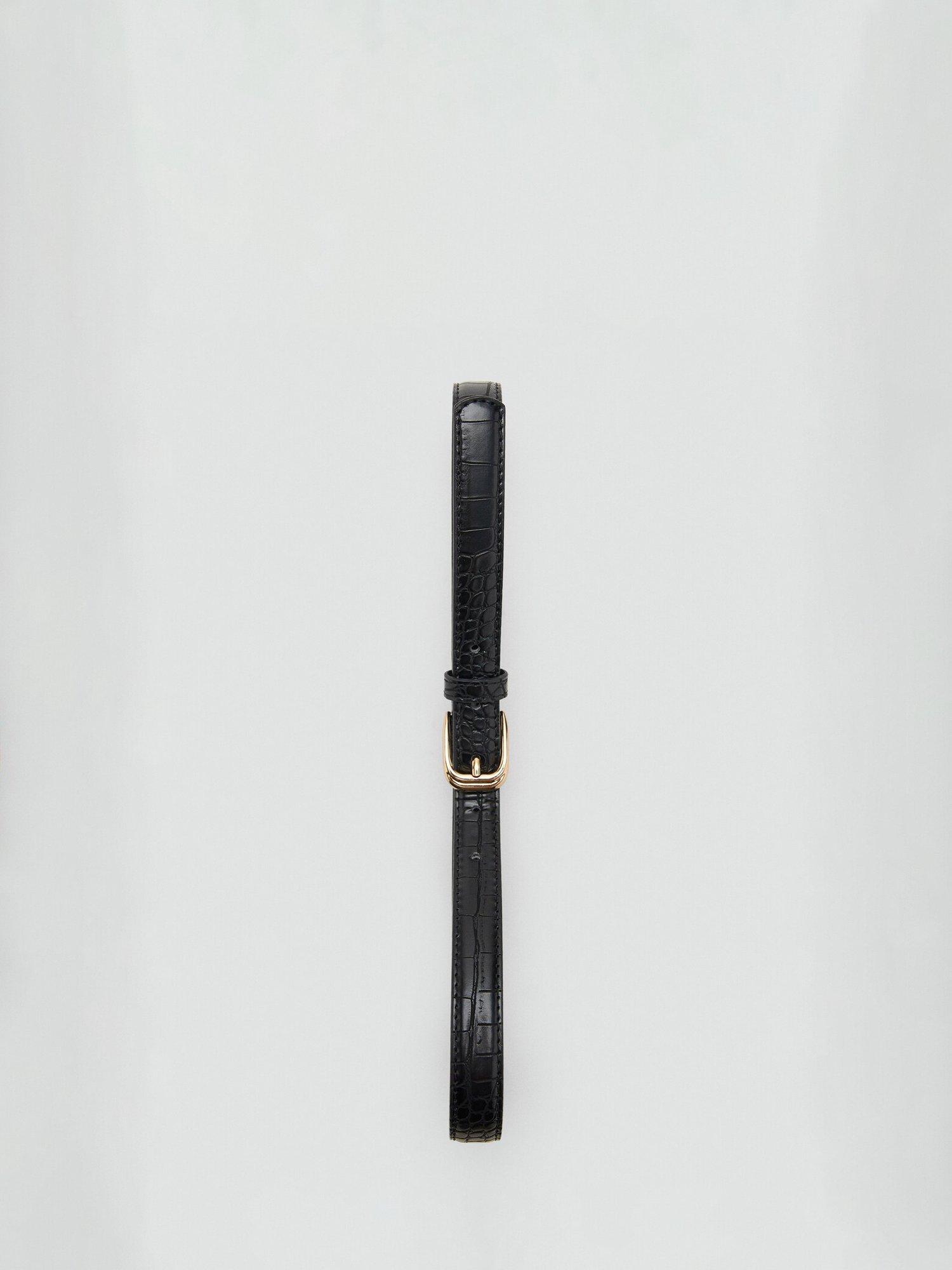 Mango croc effect curved buckle belt, imported from the UK