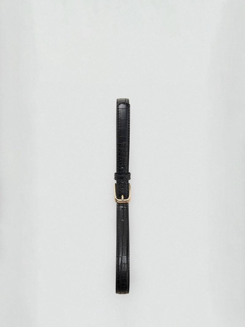 Mango croc effect curved buckle belt, imported from the UK