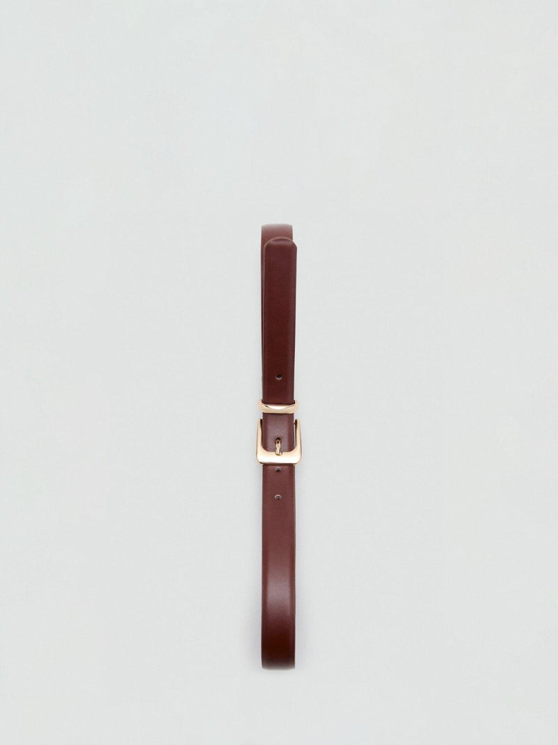 Mango polished buckle belt regular width, imported from the UK