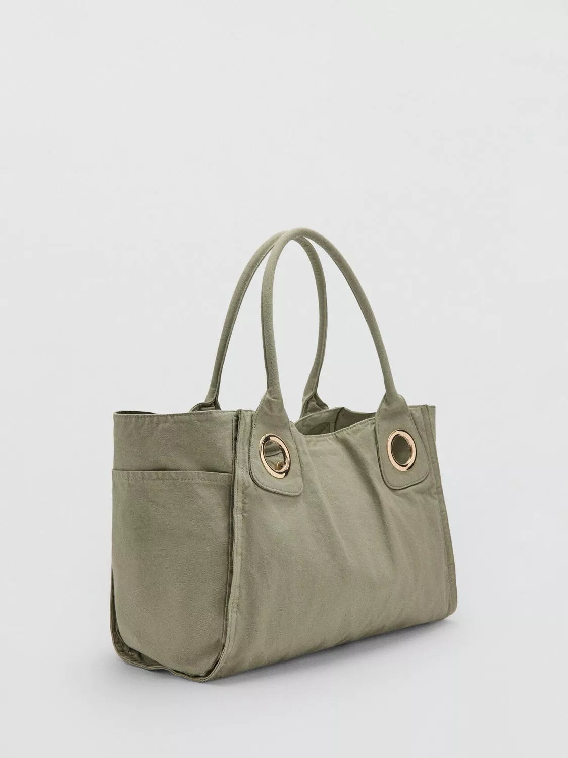 Mango everyday tote bag green, UK version
