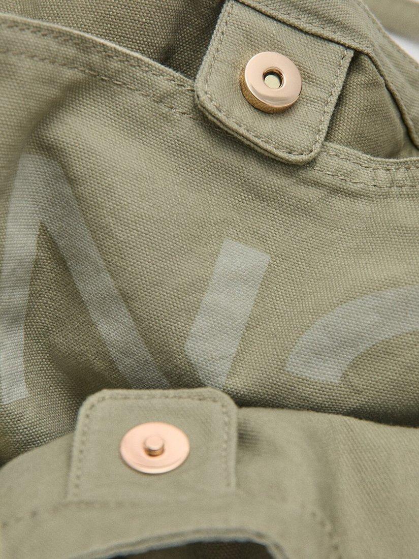 Mango everyday tote bag green, UK version