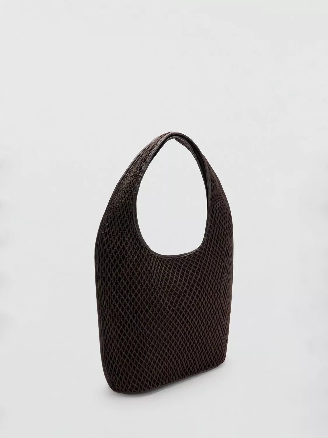 Mango mesh shoulder bag chocolate - British product