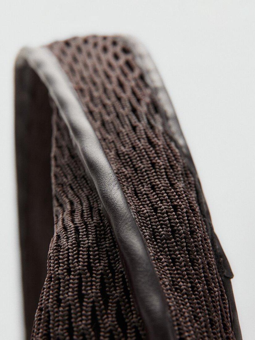 Mango mesh shoulder bag chocolate - British product