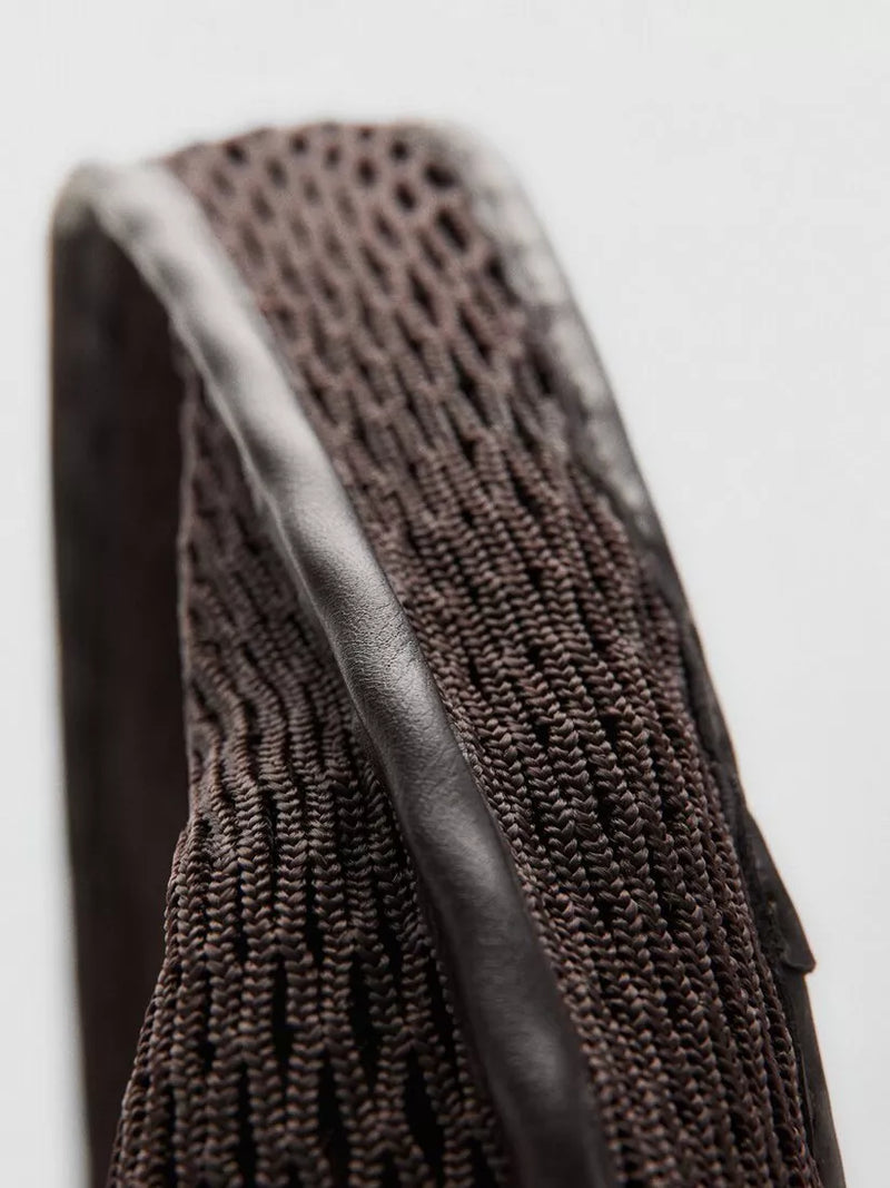 Mango mesh shoulder bag chocolate - British product