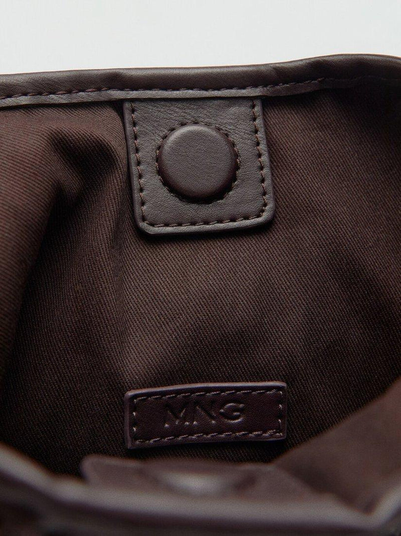 Mango mesh shoulder bag chocolate - British product