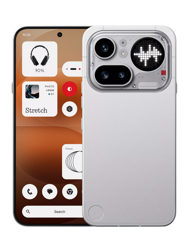 Nothing Phone (4a) Pro Smartphone, Android, 6.83”, 5G, SIM Free, 8GB RAM, Silver, 128GB