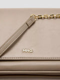 Mango chain-strap mini crossbody bag cream UK version