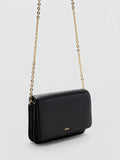 Mango mini crossbody bag with chain strap black - British product