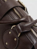 Mango satchel bag in chocolate, imported from the UK