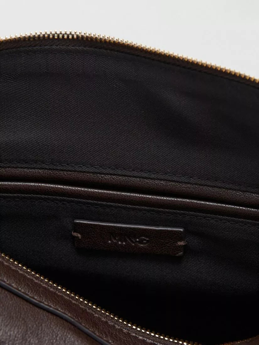 Mango satchel bag in chocolate, imported from the UK