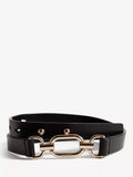 Hobbs Cecelia black leather belt, imported from the UK