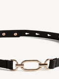 Hobbs Cecelia black leather belt, imported from the UK