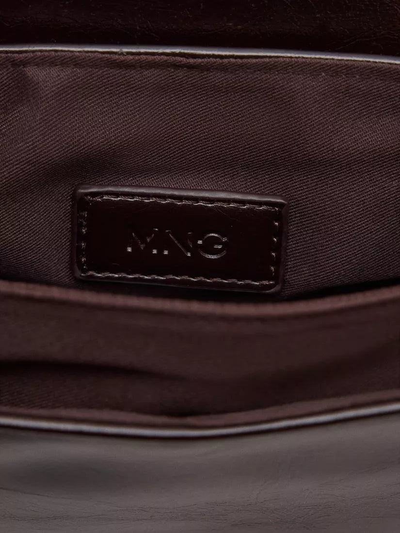 Mango crossbody bag Bordeaux chain strap, UK version