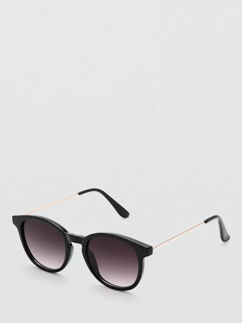 Mango slim round sunglasses with brown frame, UK version