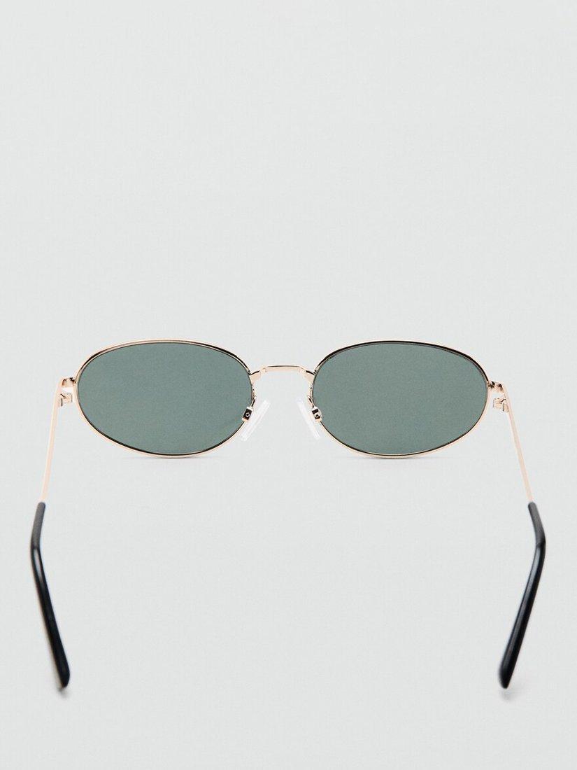 Mango oval sunglasses gold mirrored lenses (British brand)