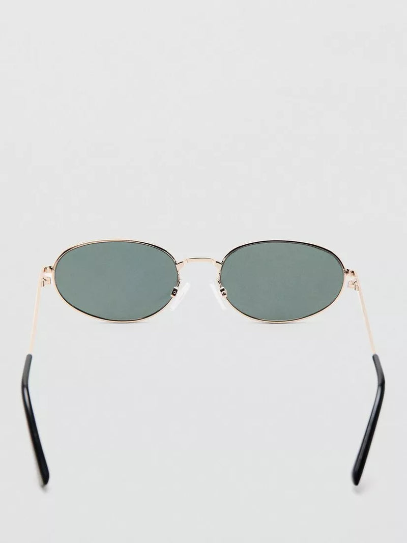 Mango oval sunglasses gold mirrored lenses (British brand)