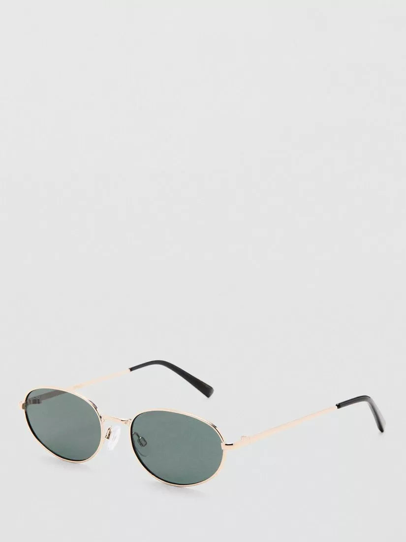 Mango oval sunglasses gold mirrored lenses (British brand)