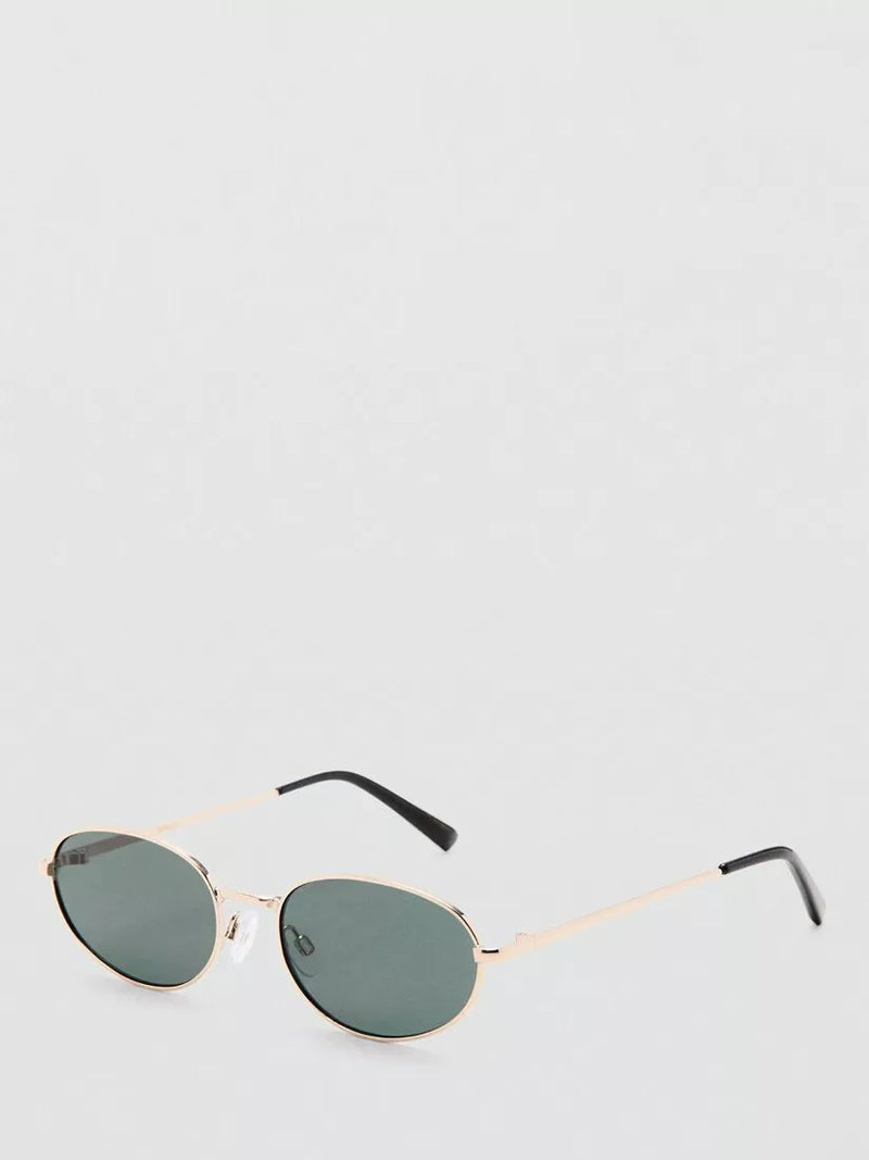 Mango oval sunglasses gold mirrored lenses (British brand)