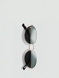 Mango oval sunglasses gold mirrored lenses (British brand)