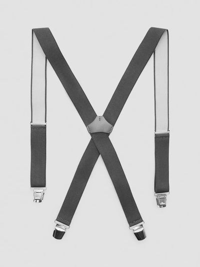 John Lewis Mango Tirantes Leather Trim Braces - Grey- Buy online at McGrocer