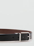Mango reversible leather belt in black and tan (British brand)