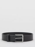 Mango black leather belt - British product