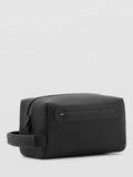 Mango matte wash bag black (British brand)